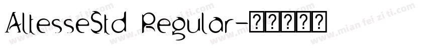 AltesseStd Regular字体转换